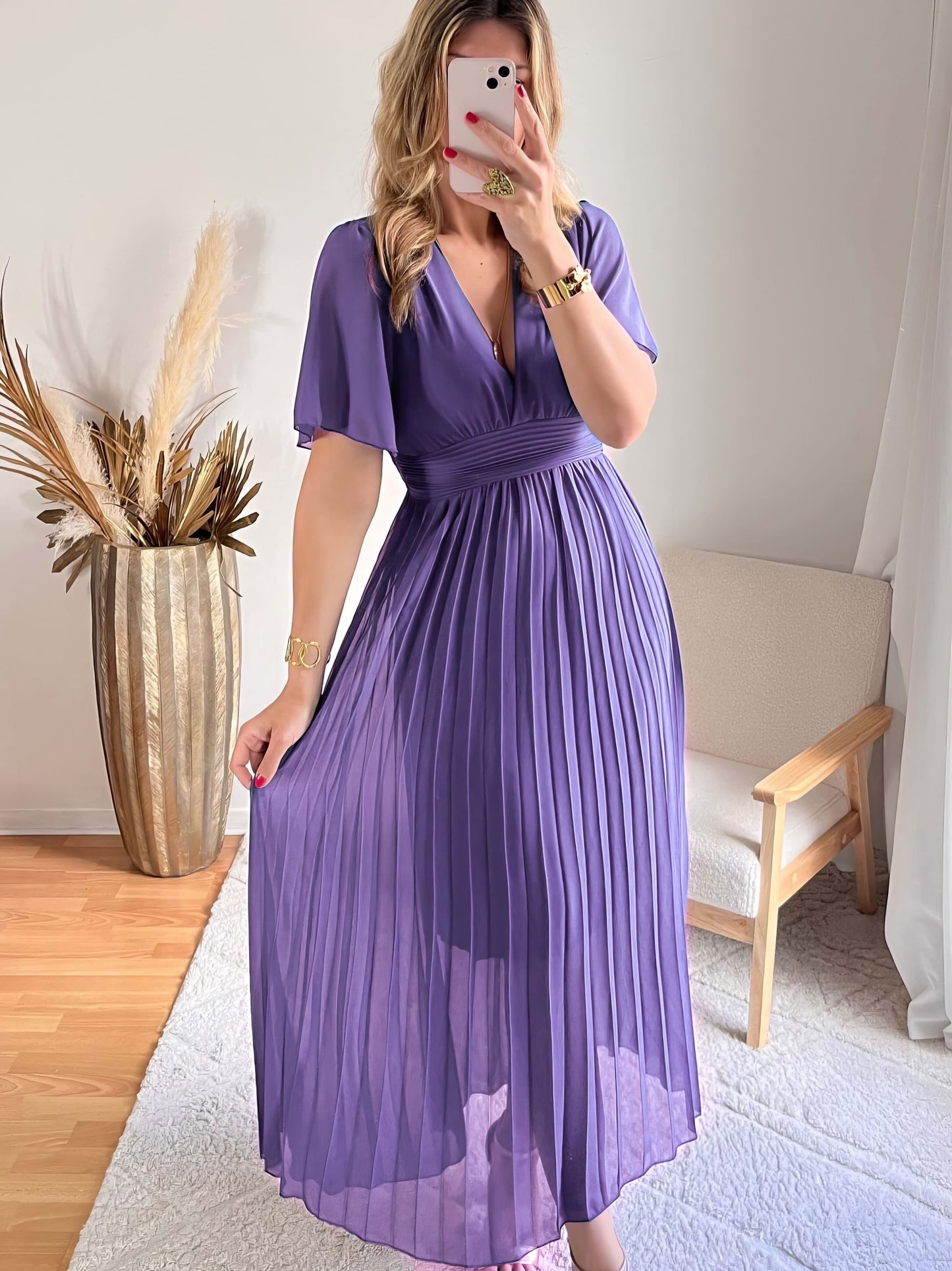 Robe plissée LAIA